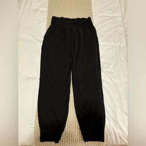 Athleta Salutation High Rise black joggers